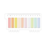 Marque-pages Adhésifs - 200PCS Signets Auto Collants | Onglets PET Écrivable Avec Règle | Index Couleurs Étanches Livres Dossiers Étude Organisation
