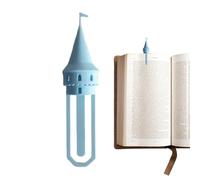 Marque-pages amusants 3D - Tour du château d'impression 3D, support de page amusant de 10,5 cm pour journal, accessoire de livre fantaisie avec détails en pierre empilée, outil de lecture pour