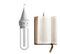Marque-pages amusants 3D - Tour du château d'impression 3D, support de page de 10,5 cm pour journal, accessoire de livre fantaisie avec détails en pierre empilée, outil de lecture pour