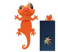 Marque-pages Animaux,Clip Repère-Page Mignon Imprimé en 3D - Signet Gecko | Pour Amateurs De Livres Hommes Enseignant Filles Garçons Adolescents École Études Planner Carnet