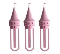 Marque-pages artistiques 3D avec motif complexe de châteaux miniatures qui améliore votre lecture délicate des châteaux miniatures tour