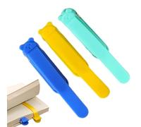 Marque-pages automatiques - 3 clips de marque-page en silicone, marqueurs de page flexibles | Accessoires de lecture pour femmes, hommes, et amateurs de livres | pour maman