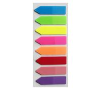 Marque-pages avec bandes adhésives - Étiquettes de page pastel, autocollants de mémo amovibles, bandes de marque-pages néon portables | Drapeaux autocollants pour cahiers de bureau, enseignement