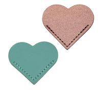 Marque-pages bibliques en forme de cœur en cuir synthétique - Marqueurs créatifs pour lire les coins - Marqueurs créatifs en forme de cœur pour enseignants