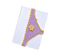 Marque Pages Bikini Au Crochet Faits Main, Marque Page String Au Crochet, Marque Pages Humoristiques En Forme De Sous-VêTements for Livres, Cadeau Original Et Amusant(Purple)