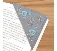 Marque-pages brodés pour la lecture - Marque-page fait main pour les amateurs de livres, marque-page personnalisé avec design de couture artistique (Hiver, S)
