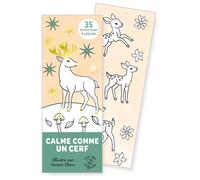 Marque-pages - Calme comme un cerf 35 marque-pages à colorier - Marion Blanc - Rue Des Enfants - broché - Document jeunesse