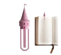 Marque-pages château, porte-pages amusants, marqueur mignon avec motif imprimé, marque-page imprimé 3D durable, porte-pages avec style créatif, accessoire d'étude pour journal scolaire