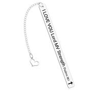 Marque-pages chrétiens inspirants en métal - Cadeaux avec verset de la Bible - Marque-page pour la lecture des femmes - Marques de foi - Cadeau d'anniversaire pour les amateurs de livres