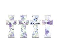 Marque-Pages Chrétiens Pour Femmes | Marque-Pages Magnétiques Fleur Marqueurs Livres Chrétiens | 4 Marque-pages Accessoires de Lecture pour Amoureux des Livres - Cadeau Anniversaire Église Bureau Mais