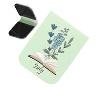 marque-pages - Clip rétro en cuir synthétique - Marque-livre magnétique mignon - Pour la lecture, l'étude, le journal, le planificateur, le carnet, l'école, le lieu de travail, les filles, les