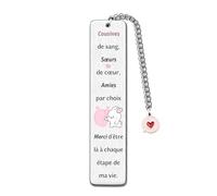 Marque-Pages Cousins Femme Cadeaux D'anniversaire Noël Inspirer Cadeaux Personnalisés Je T'aime Retour à L'école Remise Diplômes Meilleurs Voeux Accessoires Livre Pour Amateurs Lecture Signet