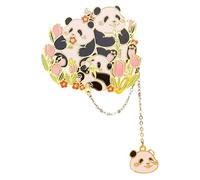 Marque-pages créatifs en forme de panda - Marque-pages en métal - Marqueurs de page en forme de panda