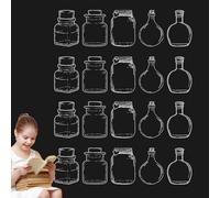 Marque-pages de fleurs séchées transparentes, signets de bricolage pour le printemps,Kit de bricolage signet transparent pour adultes de 20 pièces - Papeterie pour les amateurs de lecture Marque-page