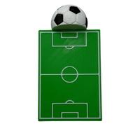 Marque-pages de football imprimés en 3D uniques dans des couleurs vives, clip de page antidérapant, parfait pour les romans, dictionnaires, manuels scolaires, reliques de football, livre épais, de