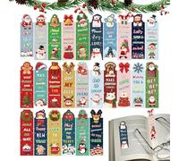 Marque-pages de Noël - Marque-pages de Noël, marqueurs de livre de Noël | Clips de page colorés parfumés, 30 marqueurs de livre de dessin animé, Noël