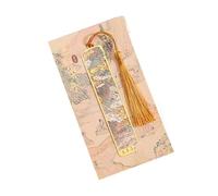 Marque-pages délicats en métal pour les amateurs de livres, sculpté à la main en métal avec pendentif de remplacement délicat