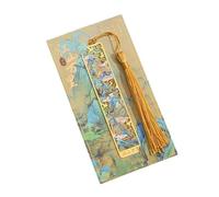 Marque-pages délicats en métal pour les amateurs de livres, sculpté à la main en métal avec pendentif de remplacement délicat