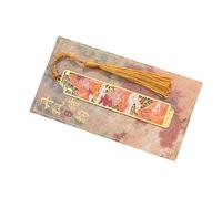 Marque-pages délicats en métal pour les amateurs de livres, sculpté à la main en métal avec pendentif de remplacement délicat