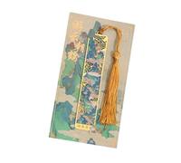 Marque-pages délicats en métal pour les amateurs de livres, sculpté à la main en métal avec pendentif de remplacement délicat