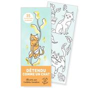 Marque-pages - Détendu comme un chat: 35 marque-pages à colorier