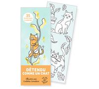 Marque-pages - Détendu comme un chat - 35 marque-pages à colorier - Carlotta Zanettini - Rue Des Enfants - Jeux livres objets