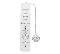 Marque-pages en acier inoxydable avec pendentif en chaîne, d ' appréciation pour les amateurs de livres, lecteur, écrivain, enseignant créatif