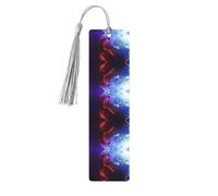 Marque-pages en bois 3D avec motif planète spatiale et pompons pour femmes, hommes, amateurs de livres, marque-pages pour étudiants, enseignants, lecture