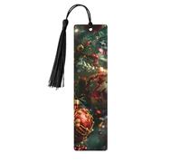 Marque-pages en bois avec impression Merry Christmas pour hommes et femmes amateurs de livres