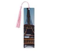 Marque-pages en bois avec impression Tour Eiffel de Paris pour homme et femme