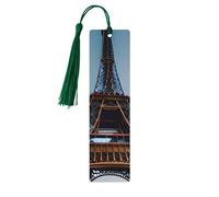 Marque-pages en bois avec impression Tour Eiffel de Paris pour homme et femme