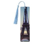 Marque-pages en bois avec impression Tour Eiffel pour hommes femmes amateurs de livres