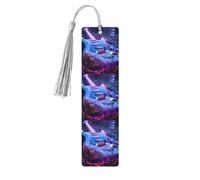 Marque-pages en bois avec pompons en forme de guitare pour les amateurs de livres, les enseignants et les cadeaux