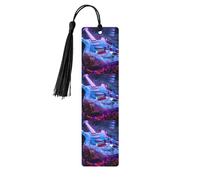 Marque-pages en bois avec pompons en forme de guitare pour les amateurs de livres, les enseignants et les cadeaux