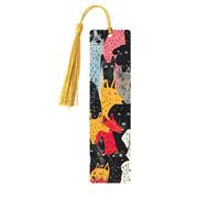 Marque-pages en bois imprimé chiens beaux accessoires pour hommes femmes amateurs de livres