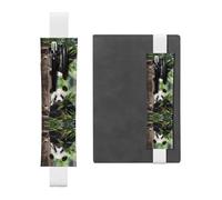 Marque-pages en cuir avec motif panda dans la forêt de bambou, marque-pages réglable, parfait comme cadeau de rentrée scolaire ou de Noël