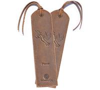 Marque Pages en Cuir Fait Main | Marque-pages Pour Femmes et Hommes Avec un Motif de Colombe | 2 Signet Pour Livre en Cuir Véritable avec Glands - Cadeau Idéal Pour Les Lecteurs