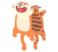 Marque-pages en forme d'animal , adorables marque-pages en forme d'animal écrasé, marque-page durable en forme d'animal de dessin animé, marque-page fiable pour papeterie, fonctionnel et amusant