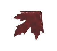 Marque-pages en forme de feuilles d'érable - Design élégant - Parfait pour marquer des pages - Compagnon de lecture délicate - Porte-page en cuir - Motif feuilles d'érable