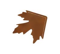 Marque-pages en forme de feuilles d'érable - Design élégant - Parfait pour marquer des pages - Compagnon de lecture délicate - Porte-page en cuir - Motif feuilles d'érable