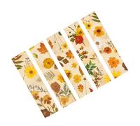 Marque-pages en forme de fleur séchée avec pendentif pour les amateurs de livres, cadeau fait à la main, marque-page vintage unique, transparent, fait à la main