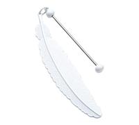 Marque-pages en forme de plume avec pendentif en forme de plume pour les amateurs de livres, lecteur, écrivain, enseignant, marque-pages uniques