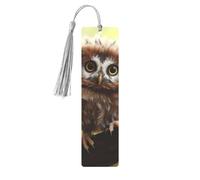 Marque-pages en métal avec pampille, véritables hiboux mignons, marqueurs de livre cool pour femmes et hommes, ornement à suspendre en aluminium, accessoires de lecture, cadeau pour les amateurs de