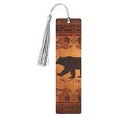 Marque-pages en métal avec pampilles, pendentif unique fait à la main - Marque-page en bois - Jolis ornements à suspendre pour les amateurs de livres, cadeaux d'anniversaire, enseignants