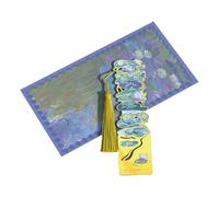 Marque-pages en métal avec pompons en forme de fleur creuse pour les amateurs de livres, les enseignants, les artistes creux en métal