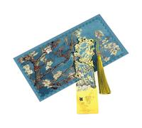 Marque-pages en métal avec pompons pour peinture à l'huile - Marqueur de page - Fleur creuse - Cadeau pour les amateurs de livres - Art pour les lecteurs