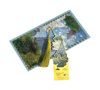 Marque-pages en métal avec pompons pour peinture à l'huile - Marqueur de page - Fleur creuse - Cadeau pour les amateurs de livres - Art pour les lecteurs