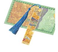 Marque-pages en métal décoratif en forme de fleur creuse avec pompons pour enseignant, amateur de livres, étudiants, aide à la lecture, marque-pages décoratifs en métal