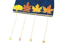 Marque-pages en métal feuilles d ' automne, 4 pièces, pour les | Marque-pages feuilles sur le thème de l ' automne avec pendentif chaîne, aide à la lecture