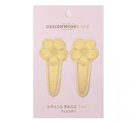 Marque-pages en métal Fleurs 2pcs